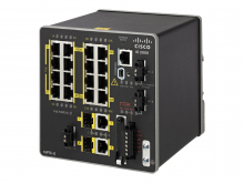 Cisco Industrial Ethernet 2000 Series - Switch - managed - 16 x 10/100 (PoE+) 
