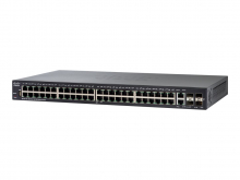 Cisco 250 Series SF250-48 - Switch - Smart - 48 x 10/100 + 2 x 10/100/1000 + 2 x Kombi-Gigabit-SFP + 2 x Gigabit SFP 